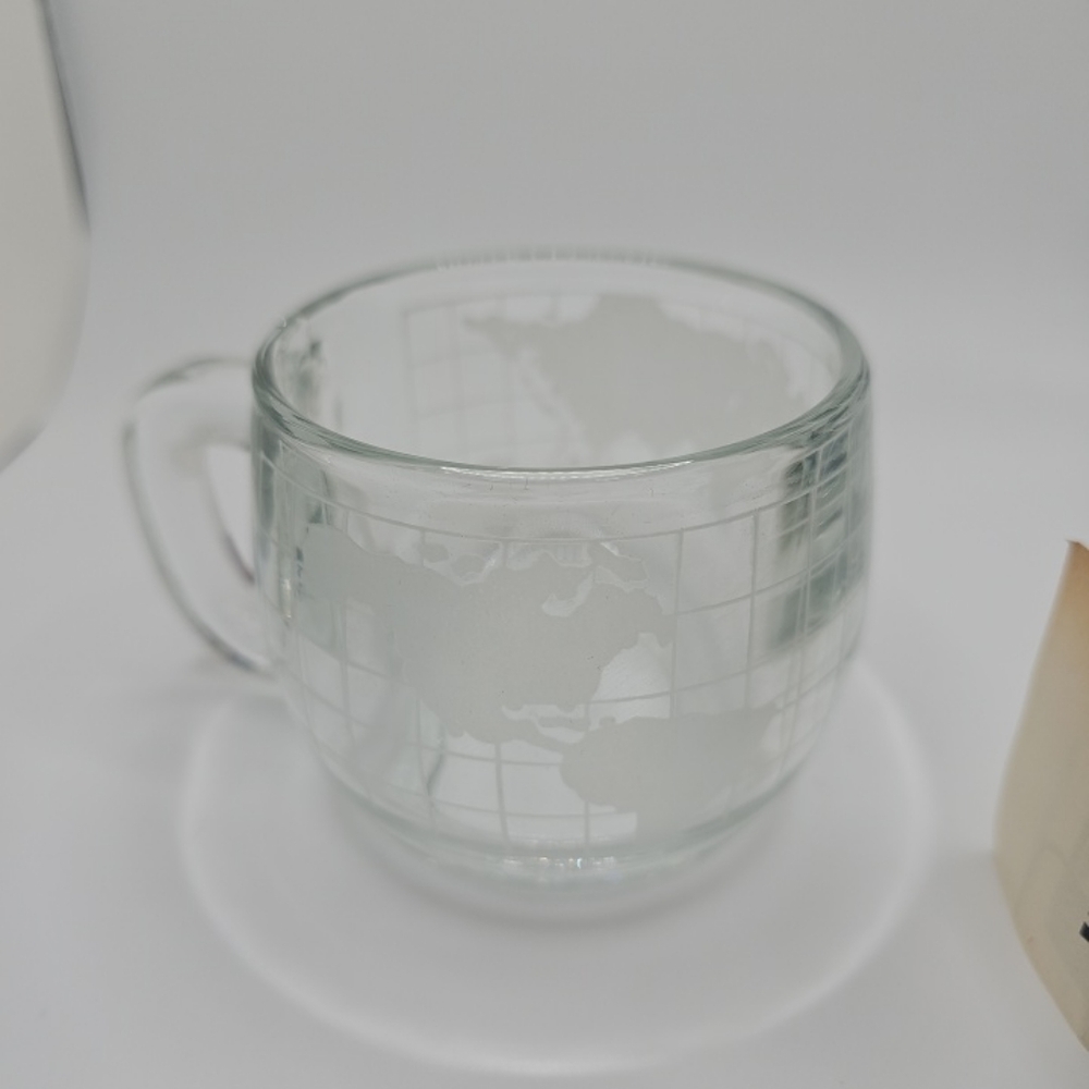 Vintage 1970's nescafe world globe coffee mug With orginal box
